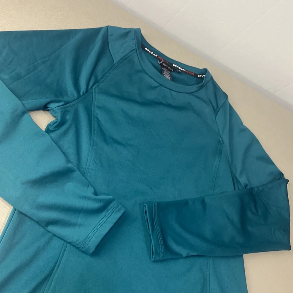 Spyder Women's Teal Long Sleeve Top - Picture 2 of 5